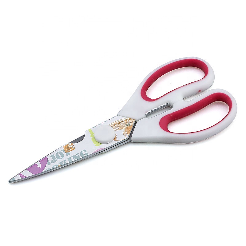 Nice printing blade professional  kitchen shears