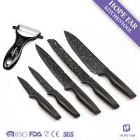 1100054 Knife set with painting and paring knife