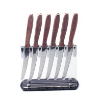 6pcs rosewood handle stainless steel 2Cr13 steak knife set