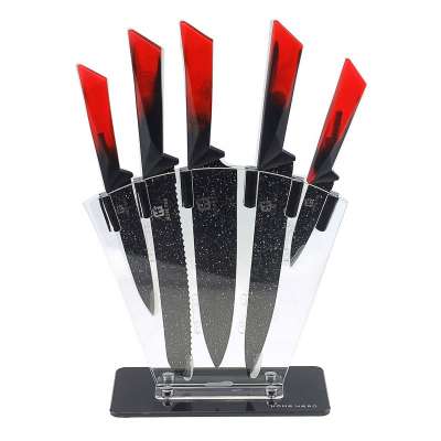 6PCS High quality new designed handle non-stick painting knife set