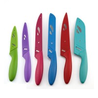 6pcs PP handle stainless steel knife set