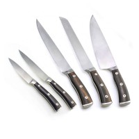 12pcs multi purpose rosewood handle kitchen knife set